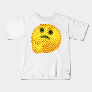 Emoji: Skeptic (Thinking Face) Kids T-Shirt